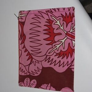 Hermes Pink and Red Floral Shoulder Bag